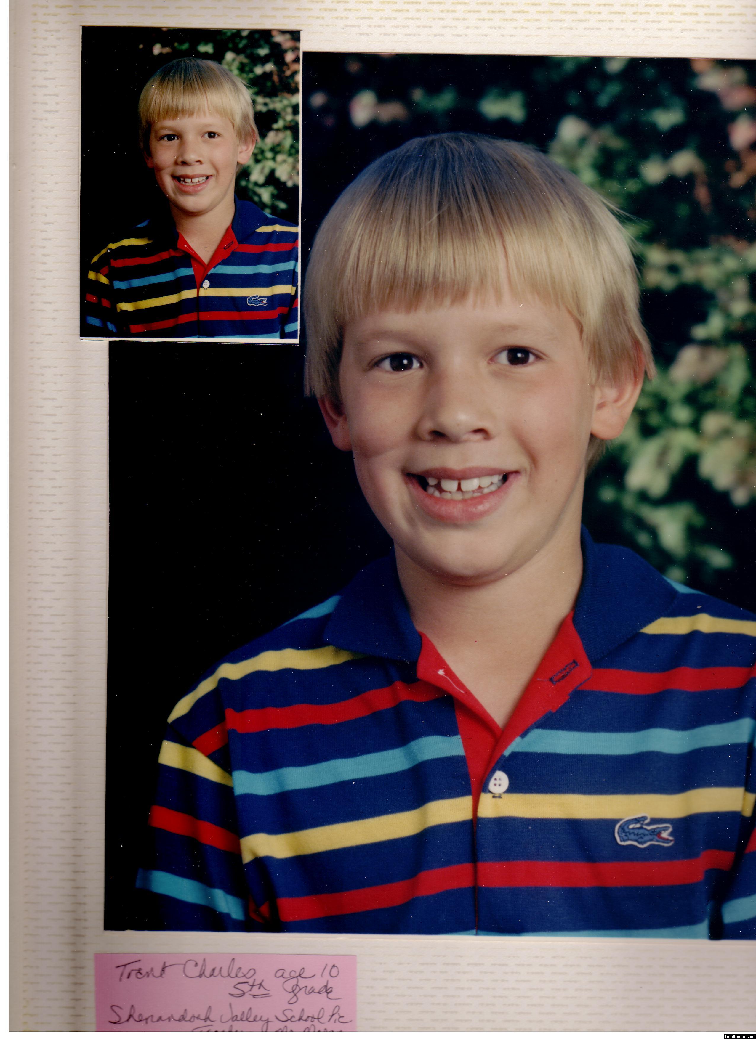 33 - Trent 10 years (5th grade photo)