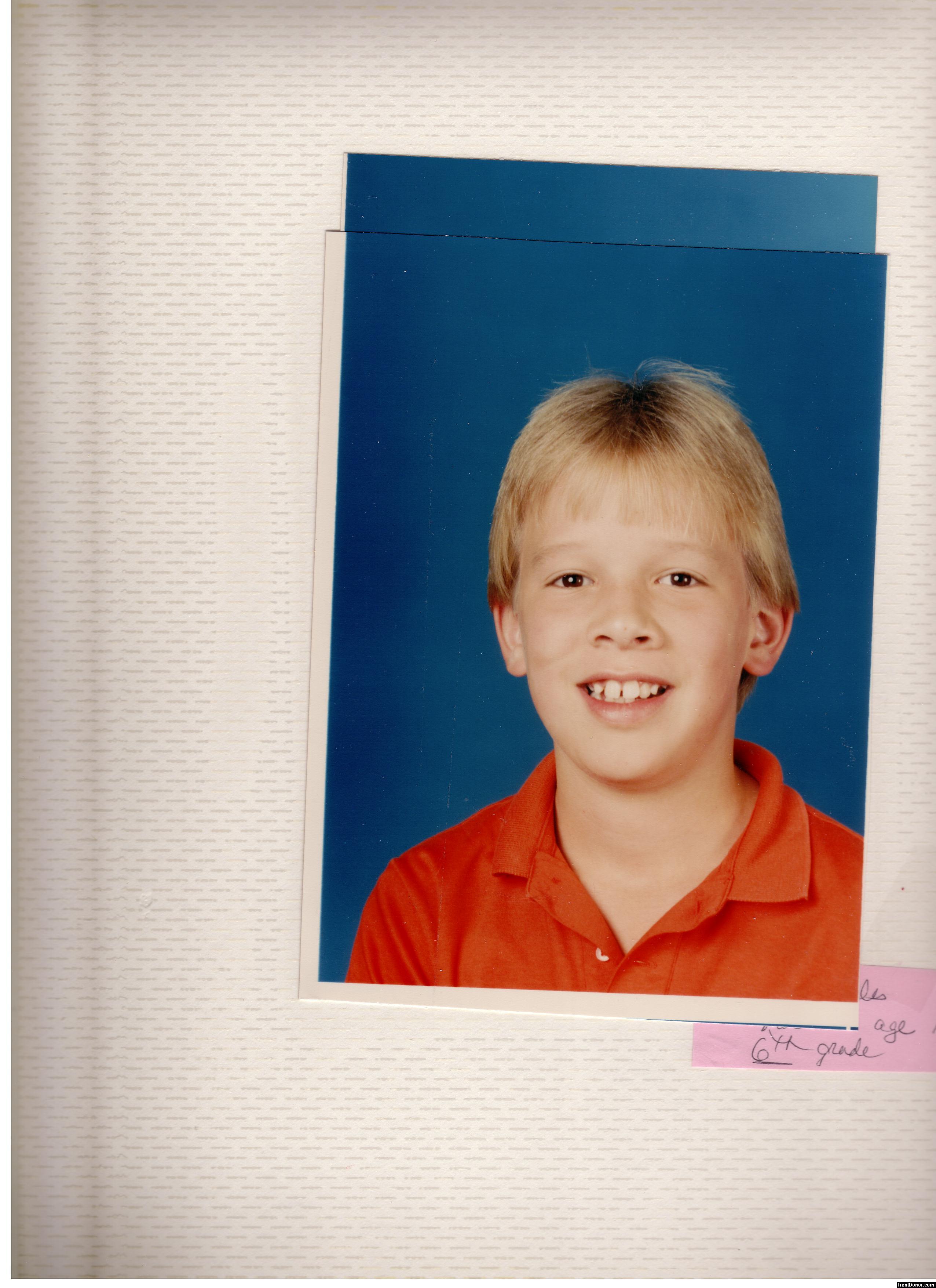 34 - Trent 11 years (6th grade photo)