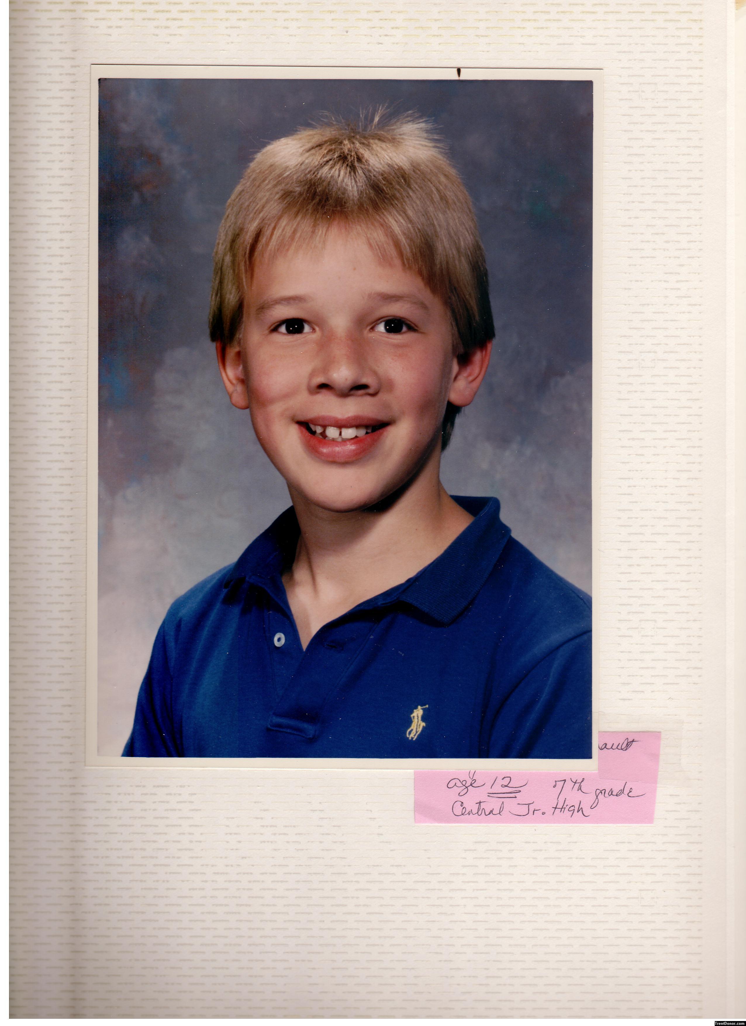 36 - Trent 12 years (7th grade photo)