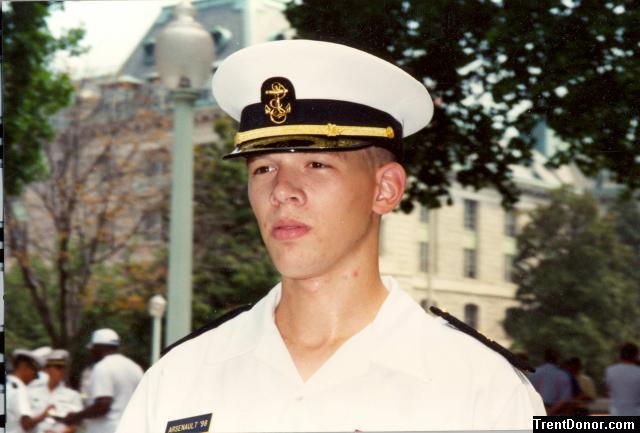 Trent in the US Navy, Age 18.