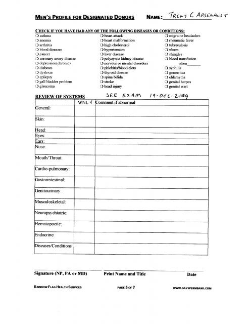 Donor Profile Pg 5 of 7