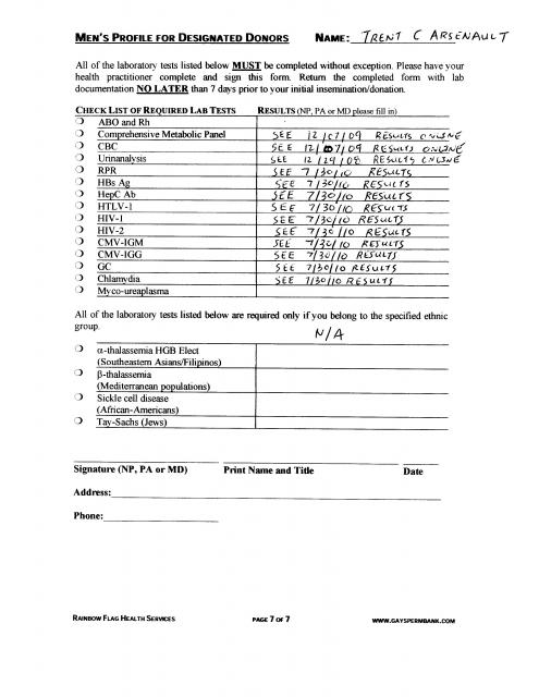 Donor Profile Pg 7 of 7