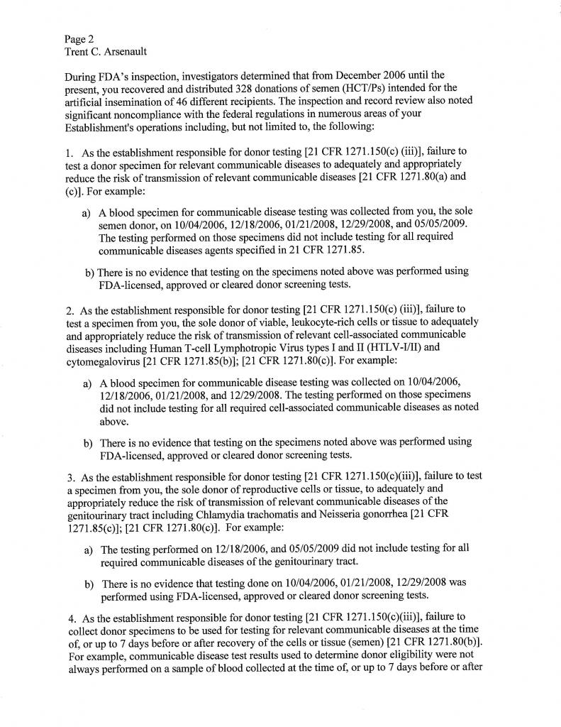 FDA Order to Cease Manufacturing - 01-Nov-2010 - Page 2 of 5