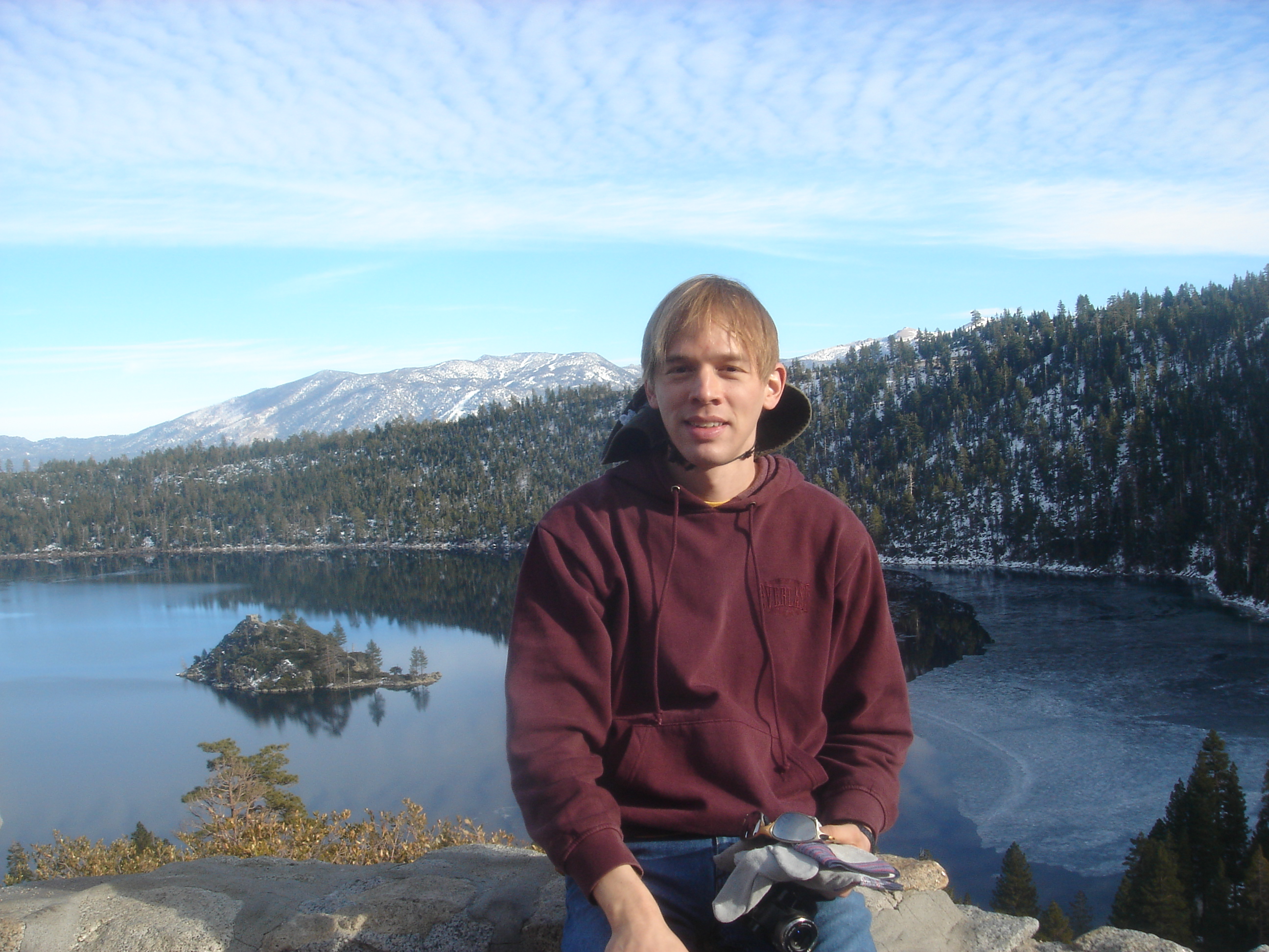 Trent at Emerald Bay, Lake Tahoe, CA - Age 32